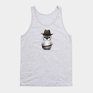 Cute Baby Penguin Wearing Cowboy Hat Tank Top